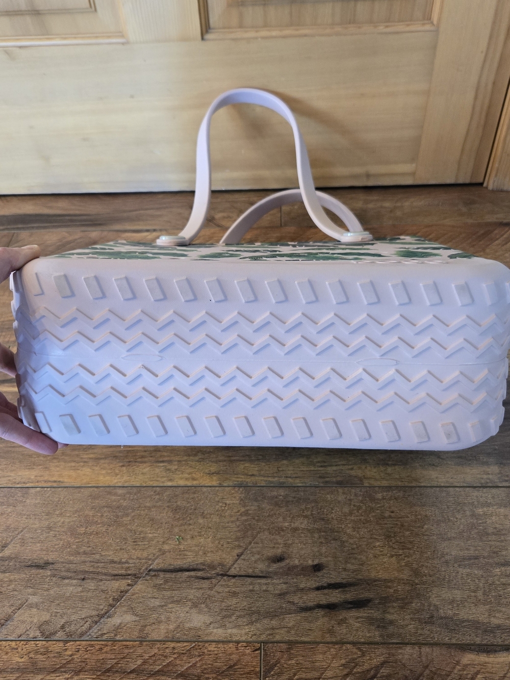 BOGG BAG Pink Tote with Green Tropical Leaf Print*** Limited Edition - Picture 4 of 4